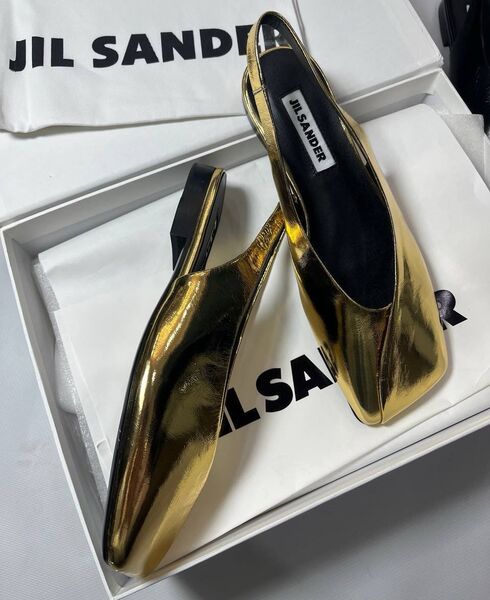 Туфли Jil Sander женский кожа бронзовый 148647