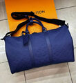 Дорожная сумка Louis Vuitton мужской кожа синий 169293-2