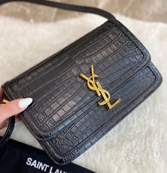 Сумка Saint Laurent Solferino женский кожа черный 97038