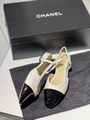Туфли Chanel женский кожа белый 79661-2