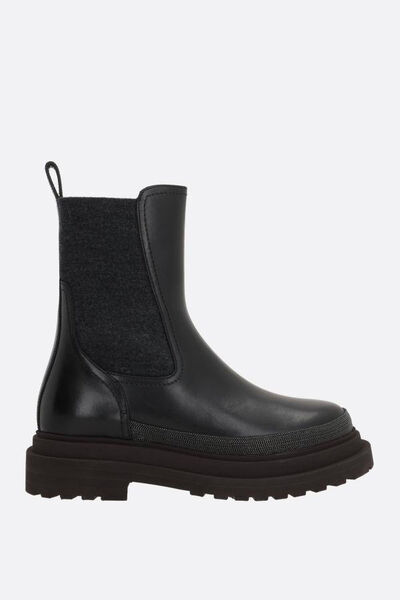 Ботинки Brunello Cucinelli женский кожа черный 164864-3