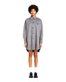 Рубашка утепленная Prada женский графитовый 162992-3