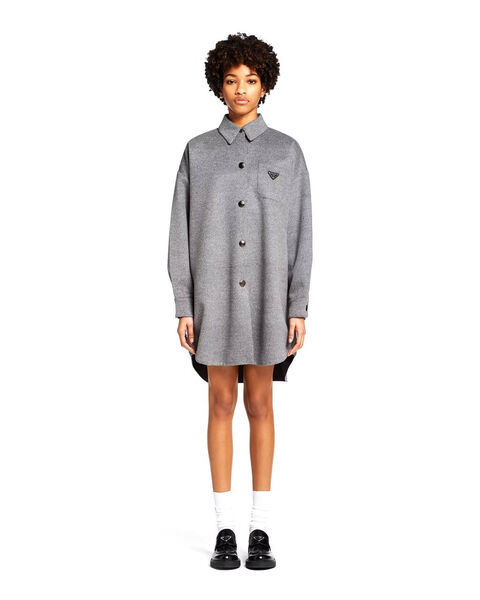 Рубашка утепленная Prada женский графитовый 162992-3