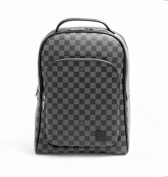 Мужской рюкзак Louis Vuitton мужской кожа графитовый 131372-2