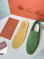 Мужские лоферы Loro Piana мужской замша болотный 146451-6