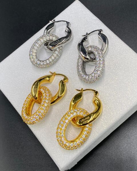 Серьги Celine белый 70520-2