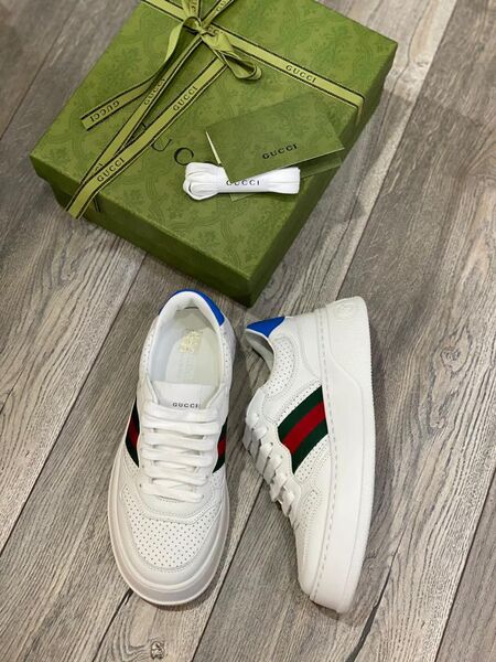 Кеды Gucci женский кожа белый 24869-5