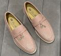 Лоферы Loro Piana женский кожа розовый 109287-1