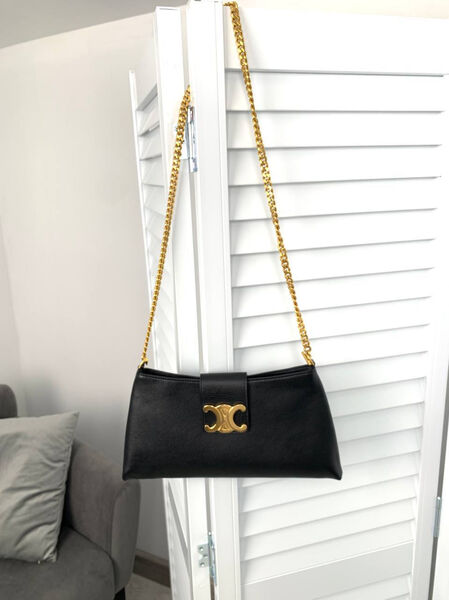 Сумка Celine женский кожа черный 129561-3