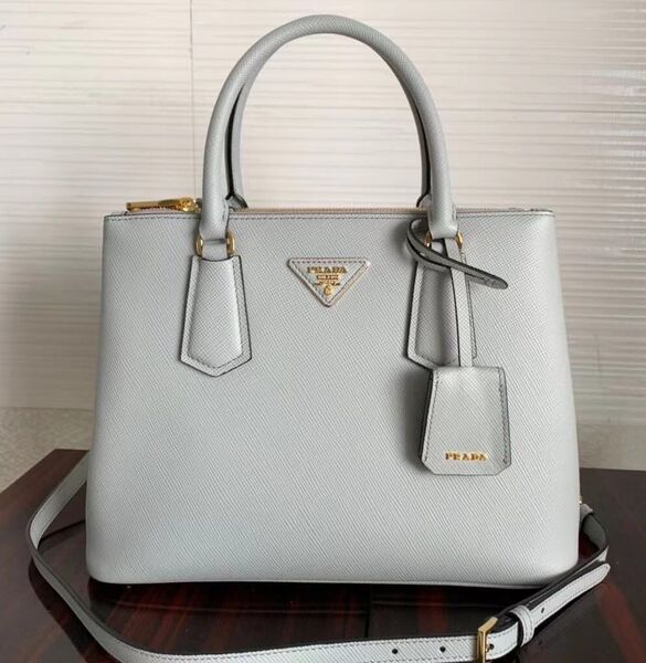 Сумка Prada женский кожа графитовый 77178
