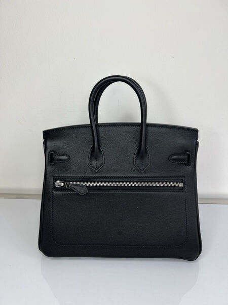 Сумка Hermès Birkin 25 женский кожа черный 139363-3