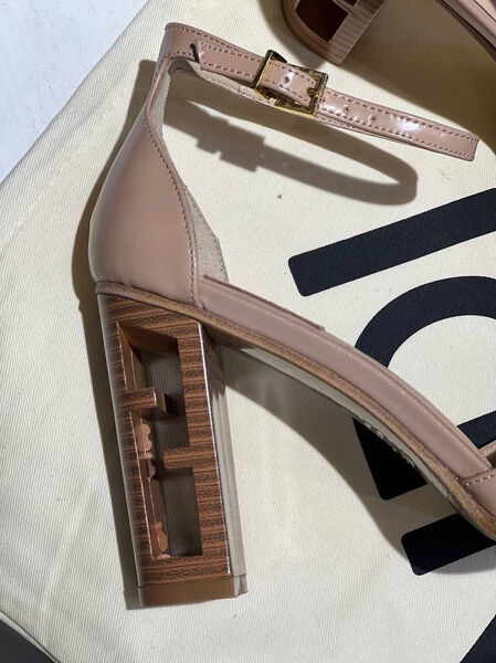 Туфли Fendi женский кожа розовый 112185-2