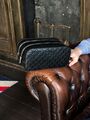 Мужской несессер косметичка Gucci мужской кожа черный 55292-2