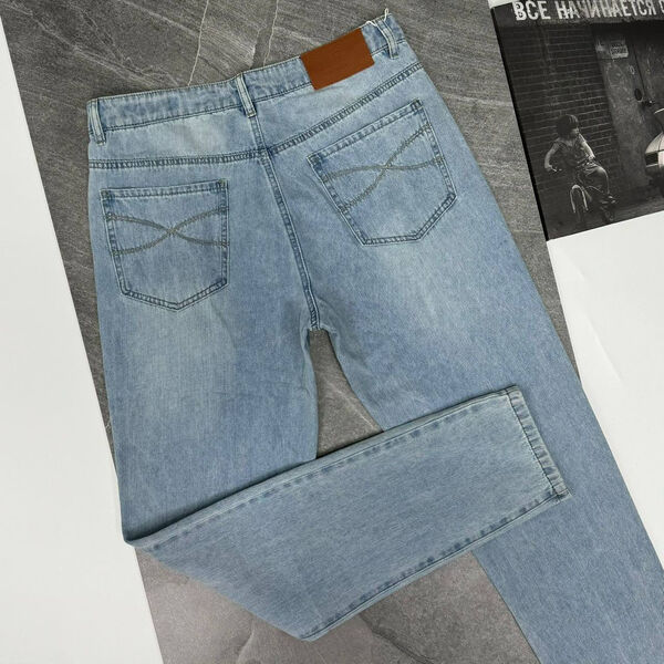 Мужские джинсы Brunello Cucinelli мужской джинса бирюзовый 153217-2