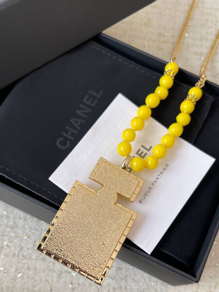 Колье Chanel горчичный 158258-3