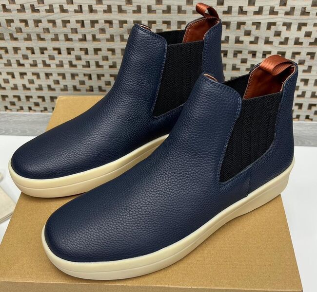 Мужские ботинки Loro Piana мужской кожа синий 107804