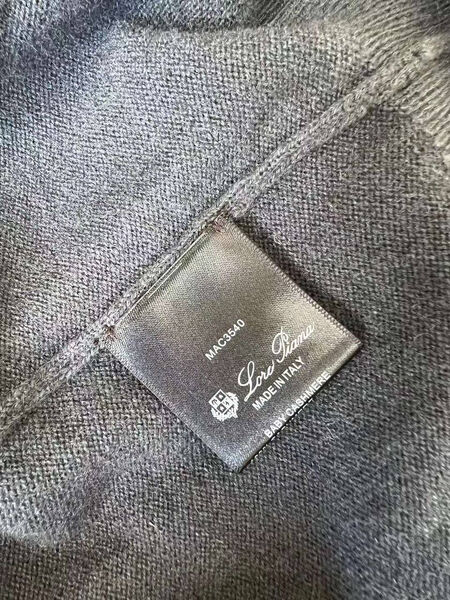 Мужской джемпер Loro Piana мужской вязаная ткань графитовый 133505-7