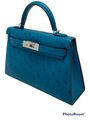 Сумка Hermèskelly 20 Mini женский кожа бирюзовый 75571-2