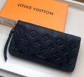 Кошелёк Louis Vuitton Zippy женский кожа черный 32063-1