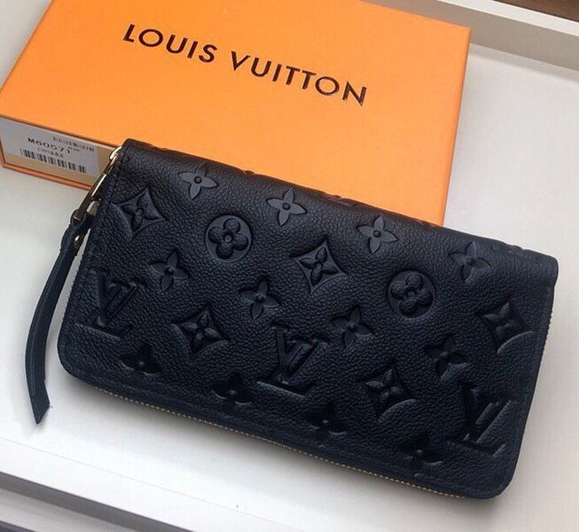 Кошелёк Louis Vuitton Zippy женский кожа черный 32063