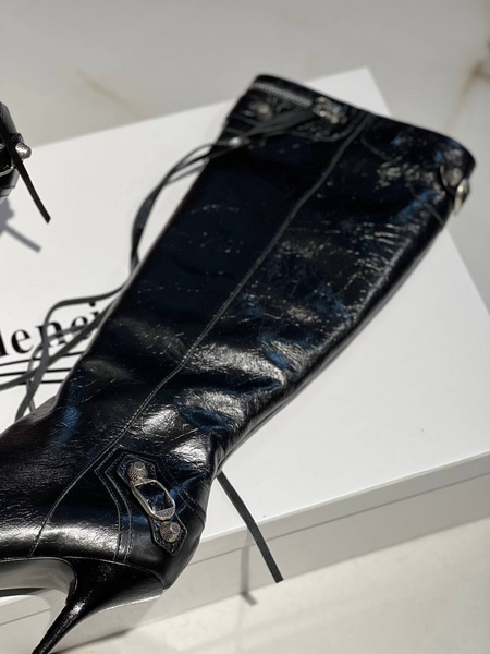 Сапоги Balenciaga женский кожа черный 67048-6