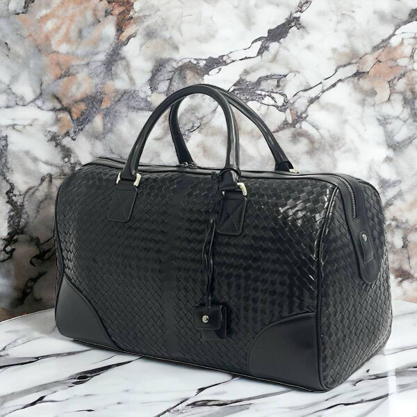 Дорожная сумка Bottega Veneta мужской кожа черный 150092-5