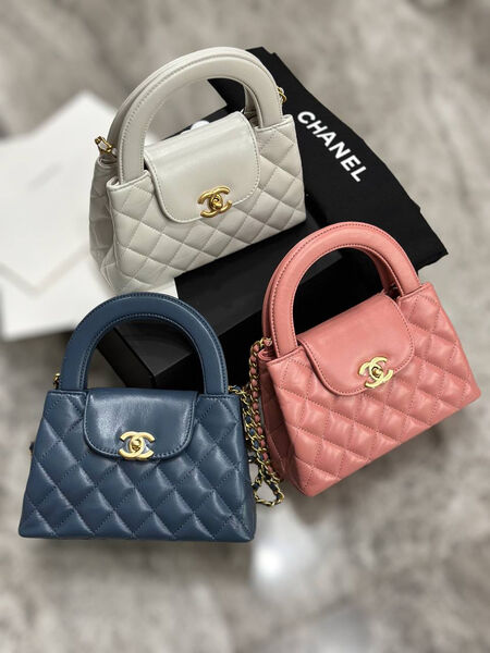 Сумка Chanel Shopping Mini женский кожа синий 127542-3