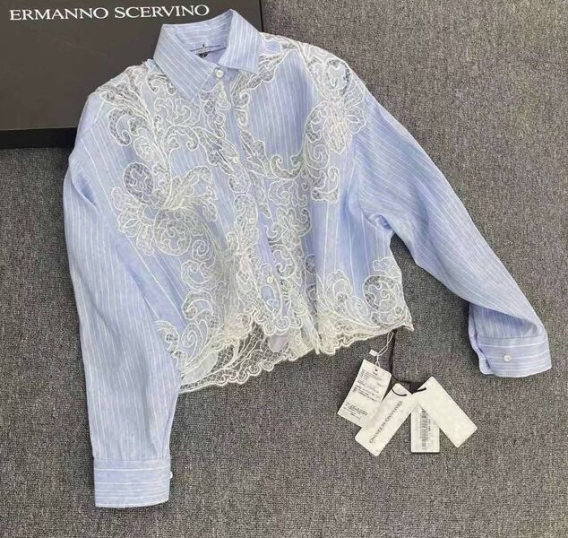 Блузка Ermanno Scervino женский бирюзовый 141723