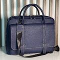 Мужской портфель Hermès мужской кожа синий 164056-1