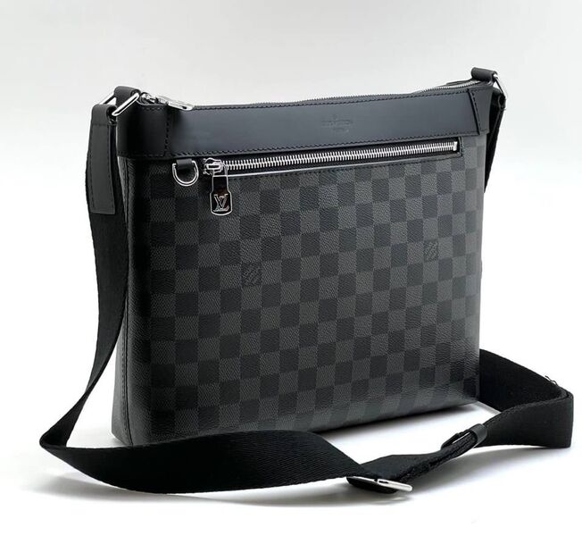 Мужская сумка мессенджер Louis Vuitton мужской кожа черный 200793