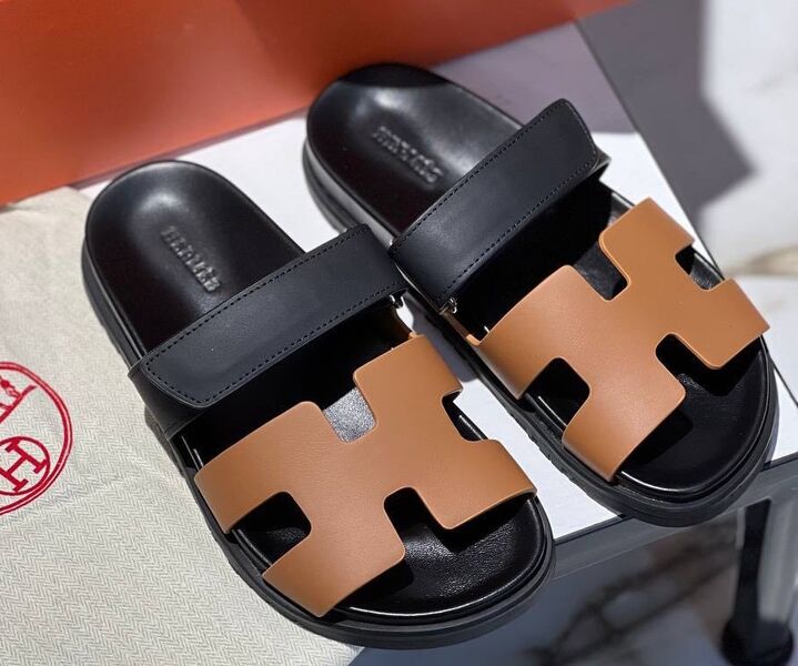 Шлепки Hermès женский кожа 106754
