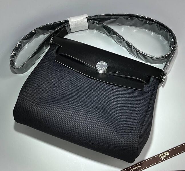 Сумка Hermèsherbag Mini женский кожа черный 191376
