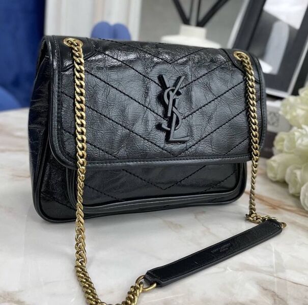 Сумка Saint Laurent женский кожа черный 97479