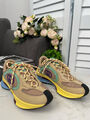 Кроссовки Gucci женский замша бежевый 138974-2