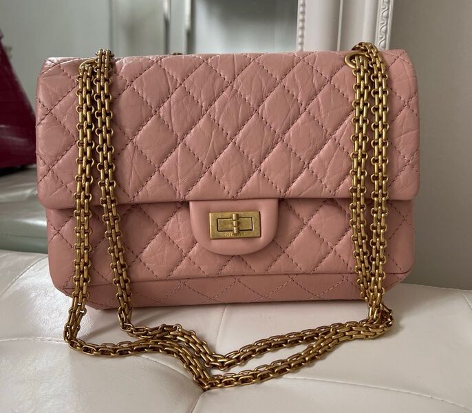Сумка Chanel Vintage 25 см женский кожа оранжевый 102746