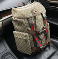 Мужской рюкзак Gucci мужской текстиль бежевый 53343-1