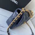 Сумка Chanel (26 см) женский кожа синий 73548-3
