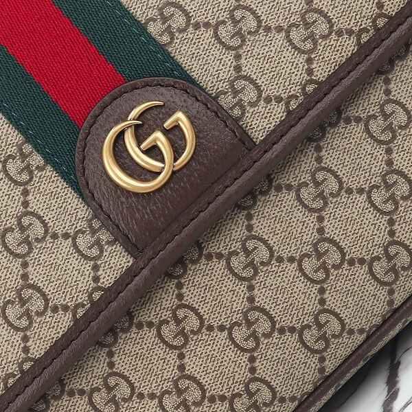 Мужская сумка мессенджер Gucci мужской канва бежевый 147907-5