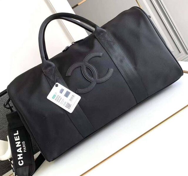 Дорожная сумка Chanel женский текстиль черный 127437
