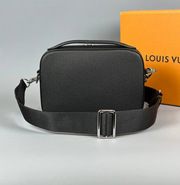 Мужская сумка мессенджер Louis Vuitton мужской кожа черный 167084-10