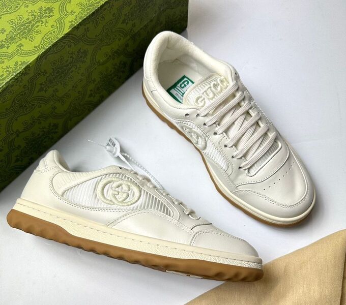 Кеды Gucci женский кожа белый 114774