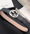 Мужской ремень Gucci мужской кожа синий 52353-1