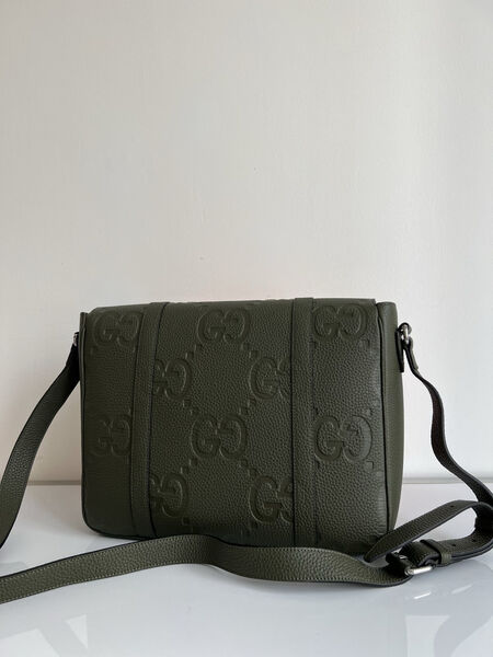 Мужская сумка мессенджер Gucci мужской кожа болотный 149869-2