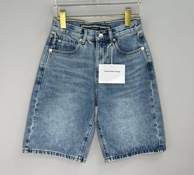 Шорты Alexander Wang женский джинса светло-голубой 139708