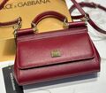 Сумка Dolce & Gabbana женский кожа винный 174226