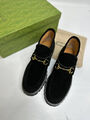 Ботинки Gucci женский замша черный 136767-3