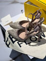 Туфли Fendi женский текстиль бежевый 105119-4