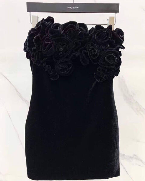 Платье Saint Laurent женский черный 170037-2
