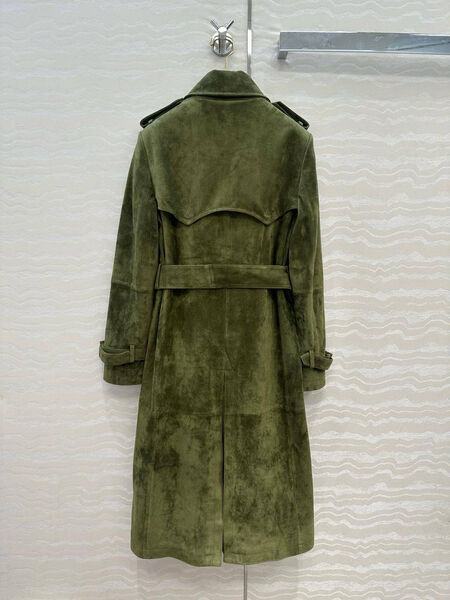 Плащ Ralph Lauren женский замша болотный 197887-4