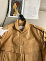 Куртка Saint Laurent женский кожа бежевый 160256-4